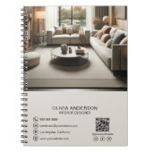 Gepersonaliseerd modern professioneel bedrijf notitieboek (Voorkant)