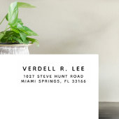 Gepersonaliseerd Modern Retour Adres Rubber Stempe Rubberstempel