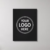 Gepersonaliseerd, Modern, Stijlvol, Monochroom, QR Canvas Afdruk (Voorkant)