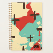 Gepersonaliseerd Modern Trendy Abstract Planner (Voorkant)