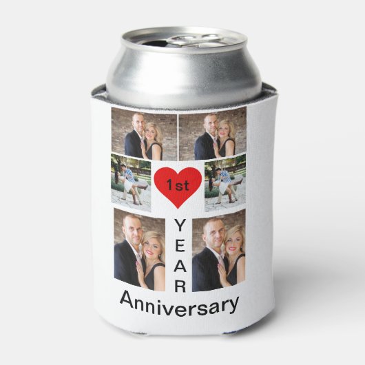 Gepersonaliseerd modern trendy Jubileum Blikjeskoeler (Blikje Voorkant)