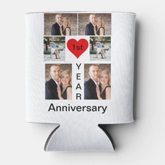 Gepersonaliseerd modern trendy Jubileum Blikjeskoeler (Voorkant)