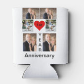 Gepersonaliseerd modern trendy Jubileum Blikjeskoeler (Achterkant)