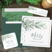 Gepersonaliseerd Modern Uniek Greenery Retouradres Etiket