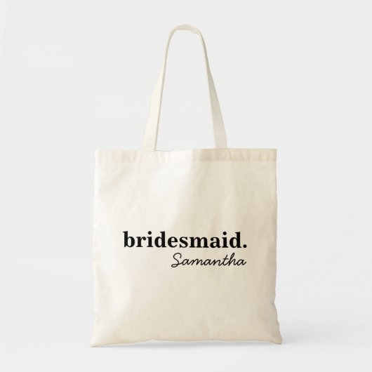 Gepersonaliseerd modern Vrijgezellenfeest bruidsme Tote Bag (Voorkant)
