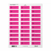 Gepersonaliseerd modern zakelijk logo retouradres etiket (Full Sheet)
