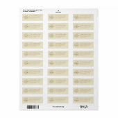 Gepersonaliseerd modern zakelijk logo retouradres etiket (Full Sheet)