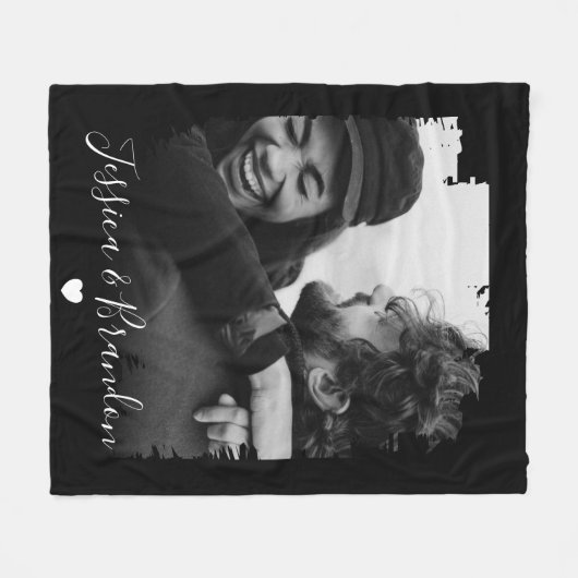 Gepersonaliseerd Moderne Foto Fleece Deken (Voorkant (Horizontaal))