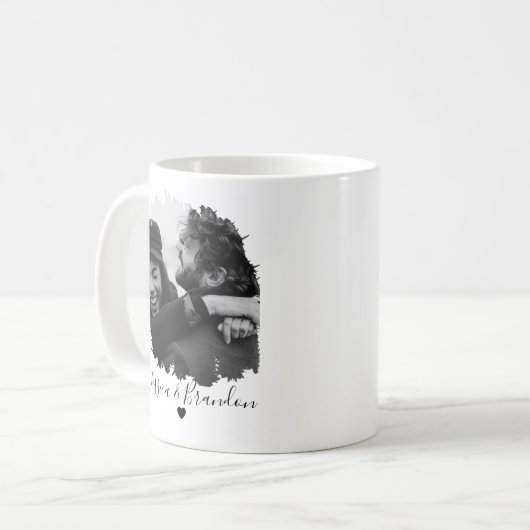 Gepersonaliseerd Moderne Foto Koffiemok (Voorkant links)