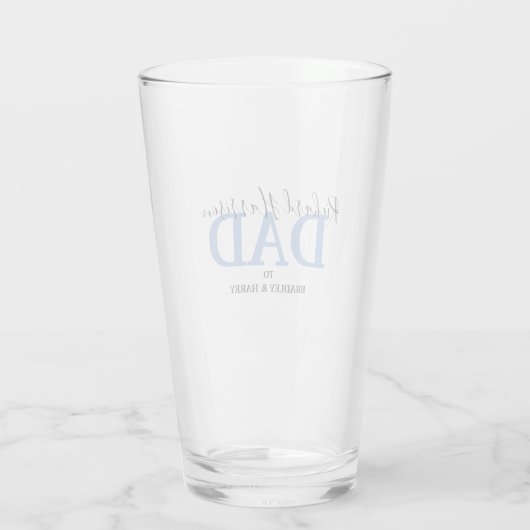 Gepersonaliseerd moderne fotobier glas (Achterkant)