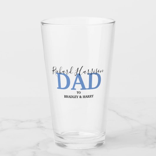 Gepersonaliseerd moderne fotobier glas (Voorkant)