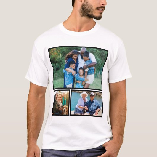 Gepersonaliseerd Moderne Kollage van de Foto van K T-shirt (Voorkant)