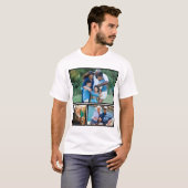 Gepersonaliseerd Moderne Kollage van de Foto van K T-shirt (Voorkant volledig)