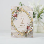 [Gepersonaliseerd] Moderne Tuin Huwelijksuitnodigi Kaart (Staand voorkant)