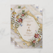 [Gepersonaliseerd] Moderne Tuin Huwelijksuitnodigi Kaart (Voorkant / Achterkant)