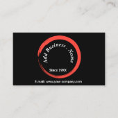 Gepersonaliseerd moderne zwarte professional visitekaartje (Voorkant)