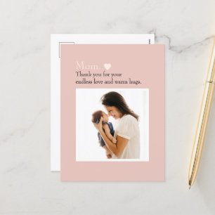 Gepersonaliseerd Moederdag-Briefkaart met foto Feestdagenkaart