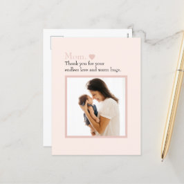 Gepersonaliseerd Moederdag-Briefkaart met foto Feestdagenkaart