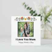 Gepersonaliseerd Moederdag flat-Wenskaart Kaart (Staand voorkant)