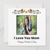 Gepersonaliseerd Moederdag flat-Wenskaart Kaart (Voorkant)