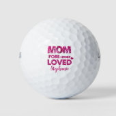 Gepersonaliseerd Moederdag Gift - Roze FOREVER-eve Golfballen (Voorkant)