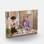 Gepersonaliseerd Moederdag Glass Block Photo Lijst Fotoblokken (Links)