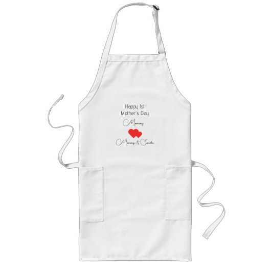 Gepersonaliseerd Moederdag Schort – Aangepaste tek (Voorkant)
