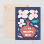 GEPERSONALISEERD MOEDERDAG WENSKAART BRIEFKAART (Voorkant / Achterkant)