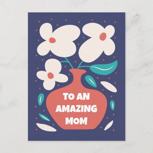 GEPERSONALISEERD MOEDERDAG WENSKAART BRIEFKAART (Voorkant)