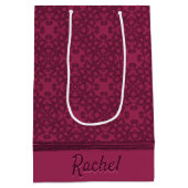 Gepersonaliseerd moeraspatroon medium cadeauzakje (Achterkant)