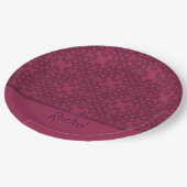 Gepersonaliseerd moeraspatroon papieren bordje (Gekanteld)