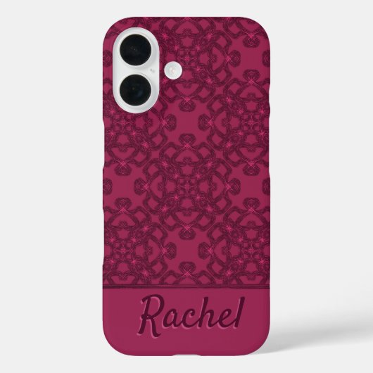 Gepersonaliseerd moerbeipatroon Case-Mate iPhone case (Achterkant)