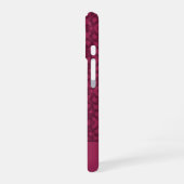 Gepersonaliseerd moerbeipatroon iPhone 16 hoesje (Linkerkant)