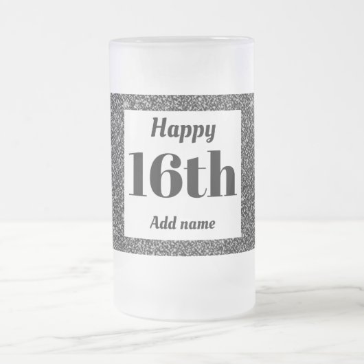 gepersonaliseerd mok cadeau voor verjaardagsglas (Center)