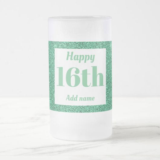 gepersonaliseerd mok cadeau voor verjaardagsglas (Center)