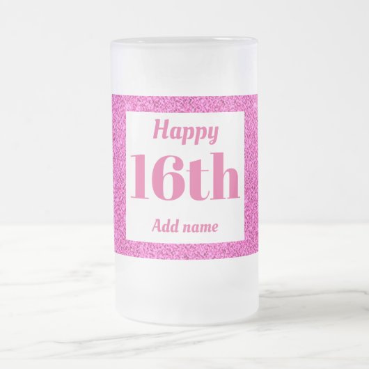 gepersonaliseerd mok cadeau voor verjaardagsglas (Center)