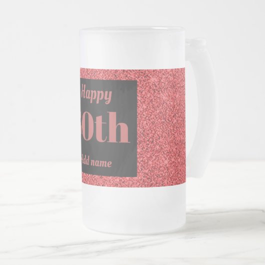 gepersonaliseerd mok cadeau voor verjaardagsglas  (Voorkant rechts)