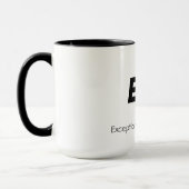 Gepersonaliseerd Mok met zakelijke Logo (Links)