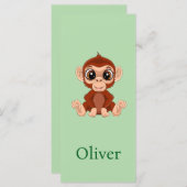 Gepersonaliseerd Monkey Bladwijzer (Voorkant / Achterkant)