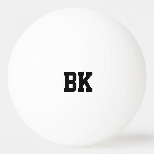 Gepersonaliseerd monogegrammeerd initiaal pingelt  pingpongbal (Voorkant)
