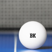 Gepersonaliseerd monogegrammeerd initiaal pingelt  pingpongbal (Net)