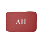 Gepersonaliseerd monogram Auburn Badmat (Voorkant)