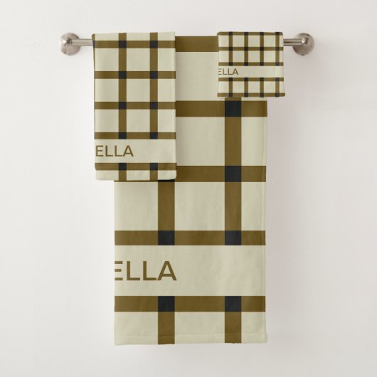 Gepersonaliseerd monogram bad handdoek (Insitu)