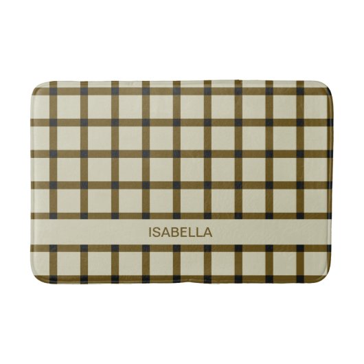 Gepersonaliseerd monogram badmat (Voorkant)