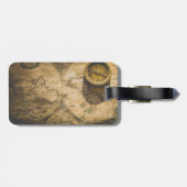 Gepersonaliseerd monogram Bagagelabel (Achterkant horizontaal)