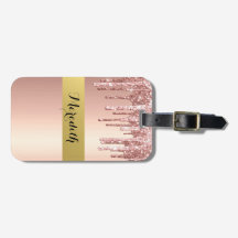 Gepersonaliseerd monogram Bagagelabel