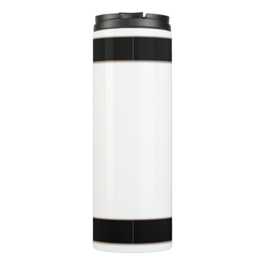 Gepersonaliseerd monogram bewerkbaar M tekst rode  Thermosbeker (Achterkant)