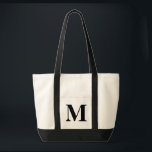 Gepersonaliseerd monogram BLACK   NATUURLIJK TAS<br><div class="desc">Gepersonaliseerd Monogram BLACK   NATUURLIJK TAS.  Aangepast creëer je eigen tas.</div>