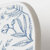 Gepersonaliseerd Monogram Blauw Bloemen Frans toil Pickleball Paddle (Links Detail)