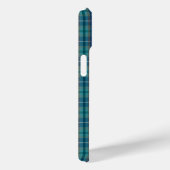 Gepersonaliseerd Monogram Blauw en Roze Plaid Patr Case-Mate iPhone Case (Achterkant / Rechts)